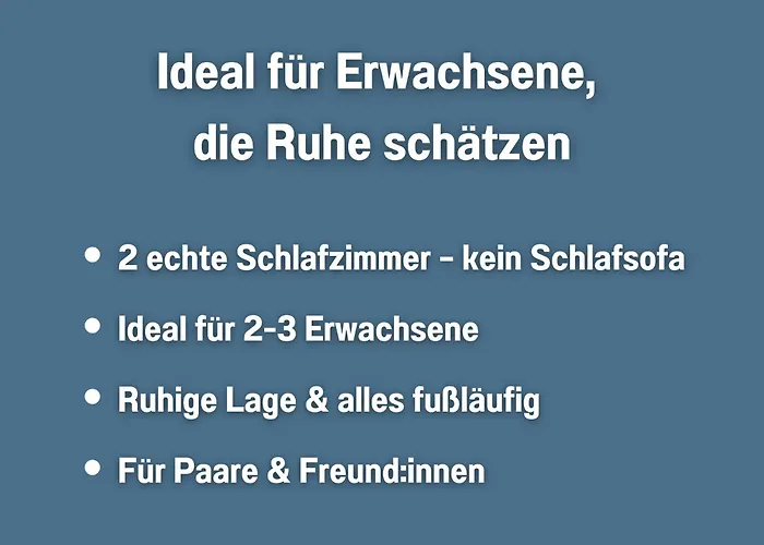 Appartementhaus Gutenberg -- Für Paare, Freundinnen&freunde Sowie Alleinreisende -- Parkplatz&wlan -- 6 Min Zum Strand, 2 Min Zum Apartamento *